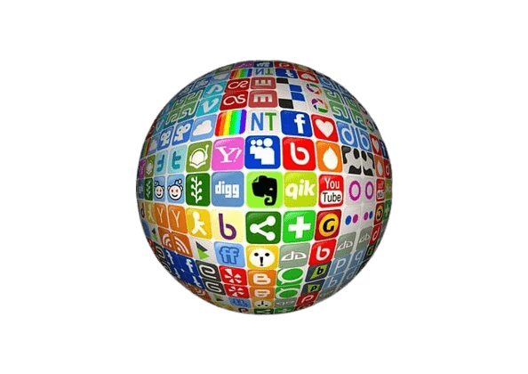 Hotel Services Ball Social Media Icons
