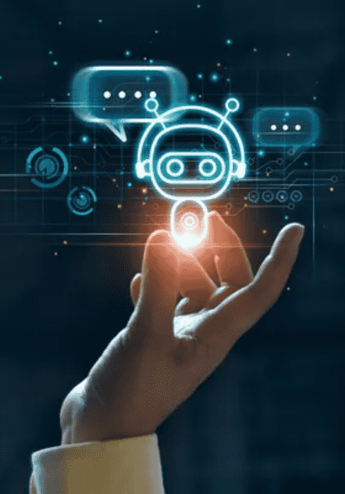 Services-Chatbot-AI-Hotel-Light-Human-Hand